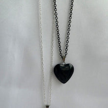 Load image into Gallery viewer, Black Obsidian Heart Necklace