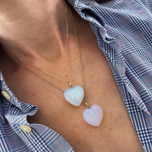 Opalite Heart Necklace