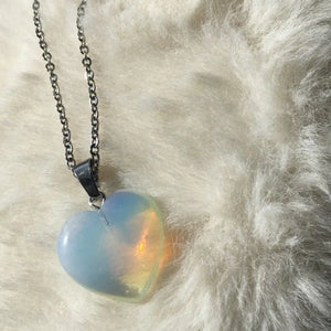 Opalite Heart Necklace
