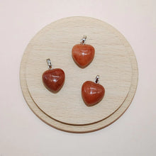 Load image into Gallery viewer, Red Aventurine Heart Necklace