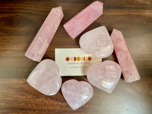 Rose Quartz Heart Shaped Heart Stone