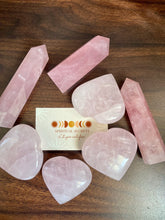 Load image into Gallery viewer, Rose Quartz Heart Shaped Heart Stone