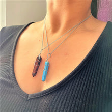 Load image into Gallery viewer, Crystal Points Pendant Necklace