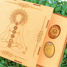 Load image into Gallery viewer, 7 Chakra Palm Stone Set