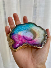Load image into Gallery viewer, Druzy Agate Crystal Candle Stand -druzy crystal agate,Sparkling Stone