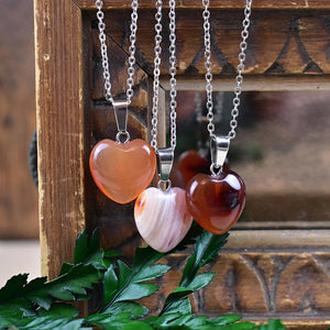 Carnelian Heart Necklace
