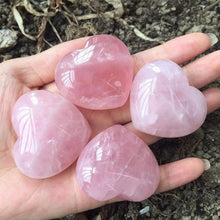 Load image into Gallery viewer, Rose Quartz Heart Shaped Heart Stone